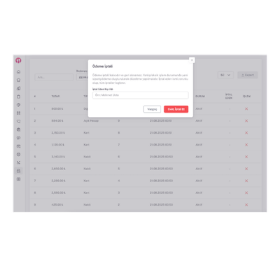 MenuMood POS Ödeme Kaydı Programı